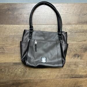 ROSETTI - Grey/metallic Brown Faux Leather Purse / Handbag-Excellent Condition